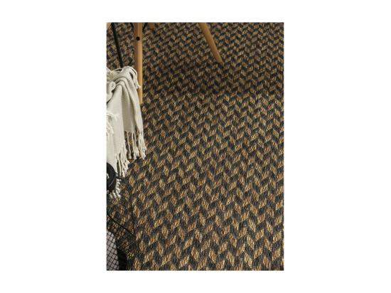 vente unique Tapis extérieur effet jute bicolore CARACAS 27 Noir 200*290