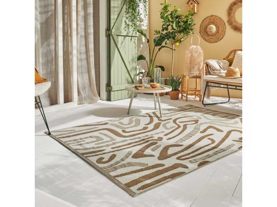 Vente Unique Tapis Extérieur En Polypropylène Spargi 1741 Beige 150 X 220 Cm