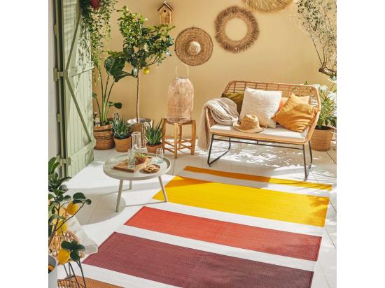 Vente Unique Tapis Extérieur En Polypropylène Spargi 1744 Orange 180 X 280 Cm