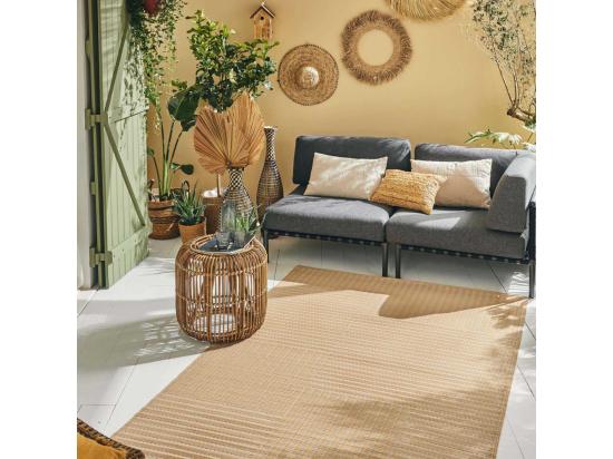 Vente Unique Tapis Extérieur En Polypropylène Spargi 1745 Beige 150 X 220 Cm