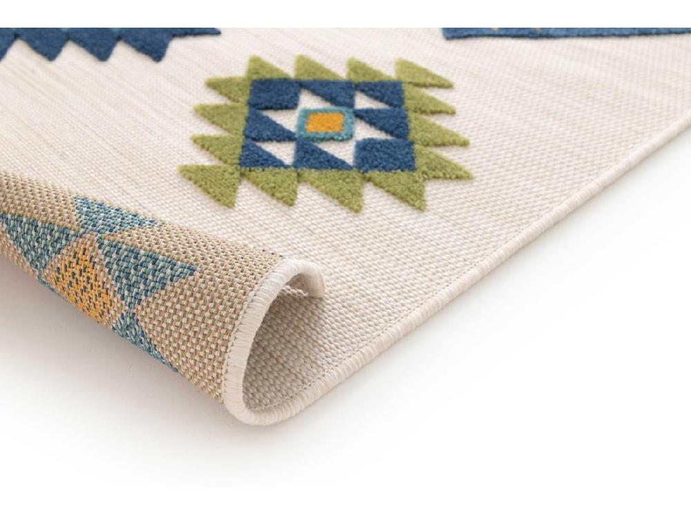 Vente Unique Tapis Extérieur - Ethnique Avec Relief - Multicolore - 160 X 230 Cm - MILA