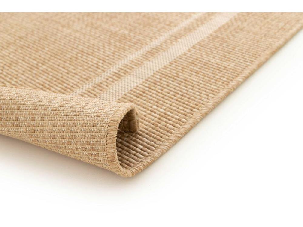 Vente Unique Tapis Extérieur - Géométrique Aspect Jute - Beige - 160 X 230 Cm - GUINEA