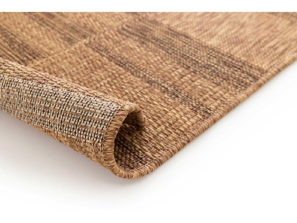 Vente Unique Tapis Extérieur - Géométrique Aspect Jute - Naturel - 160 X 230 Cm - GUINEA