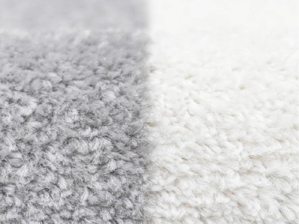 Vente Unique Tapis Géométrique - 160 X 230 Cm - Noir Blanc Gris - CARINO