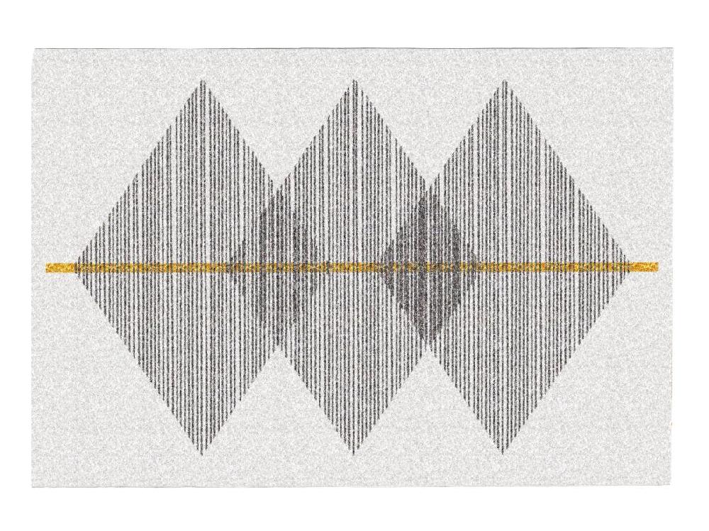 Vente Unique Tapis Géométrique - 200 X 290 Cm - Blanc Et Gris- NIMIRIA