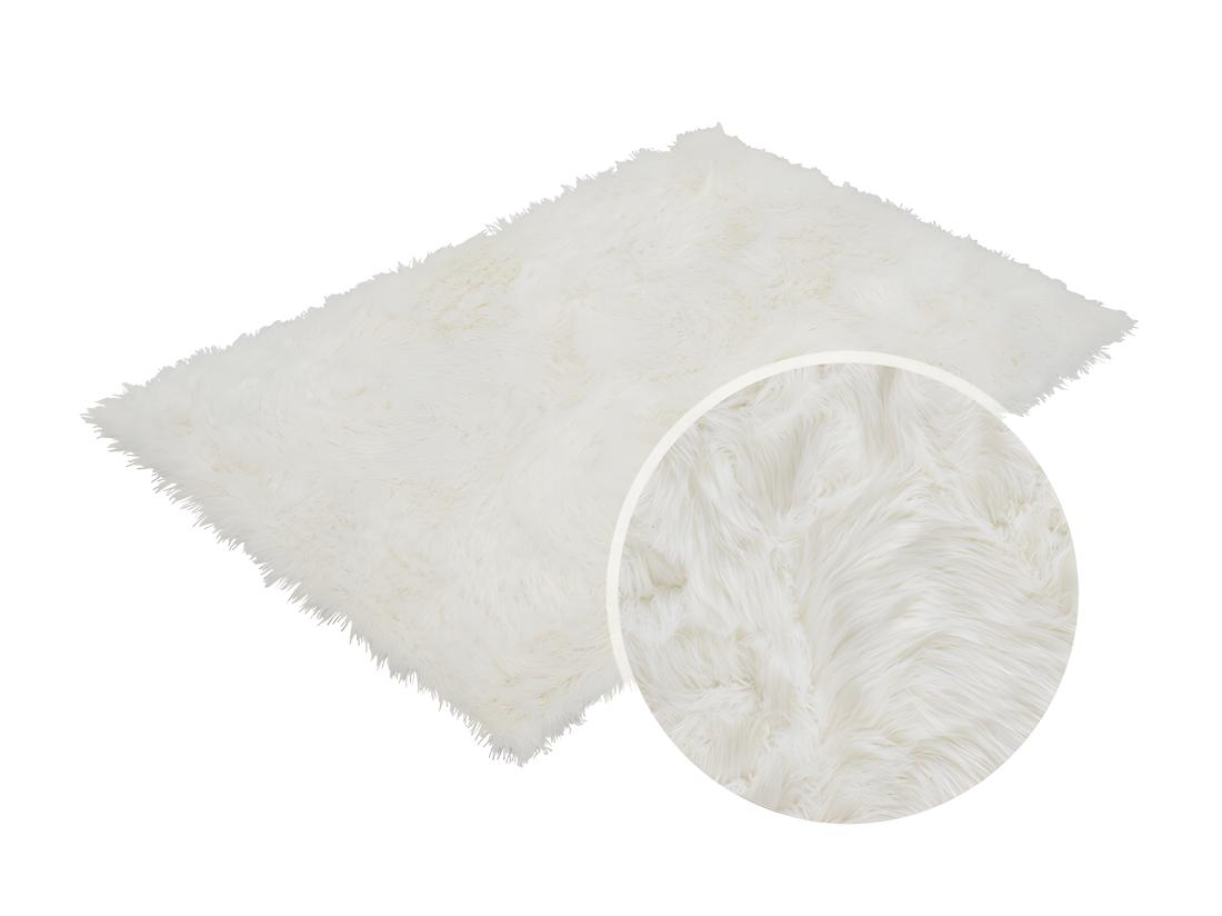 Vente Unique Tapis Imitation Peau De Mouton SHEEP - 120 X 170 Cm - Blanc