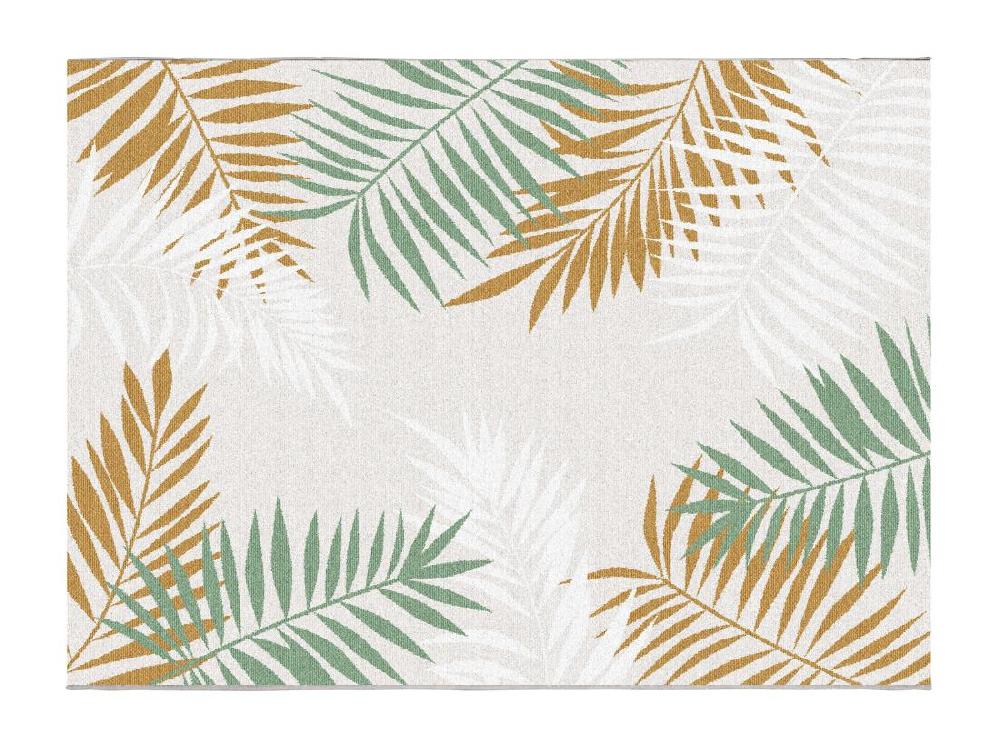 Vente Unique Tapis Intérieur Ou Extérieur Motif Tropical - 150 X 200 Cm - Multicolore - PALMIRA