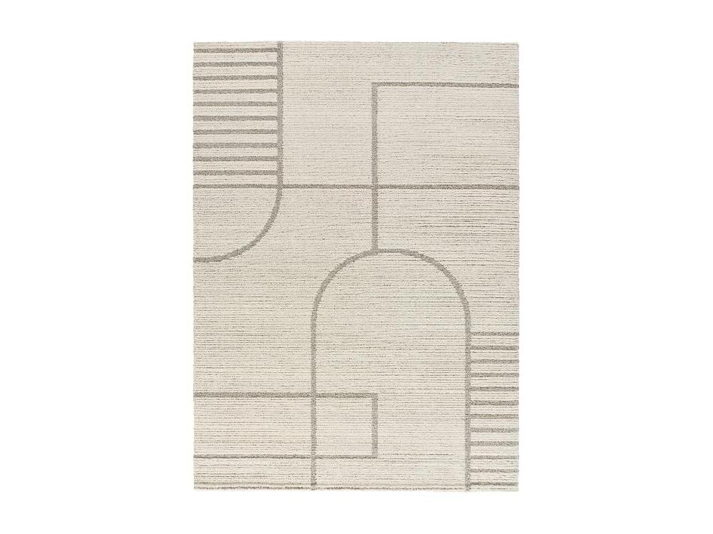 Vente Unique Tapis Intérieur - Scandinave - Beige - 160 X 230 Cm - SNOWY