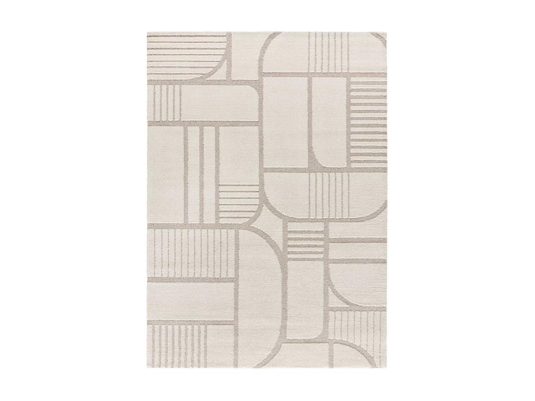 Vente Unique Tapis Intérieur - Scandinave - Blanc - 160 X 230 Cm - SNOWY