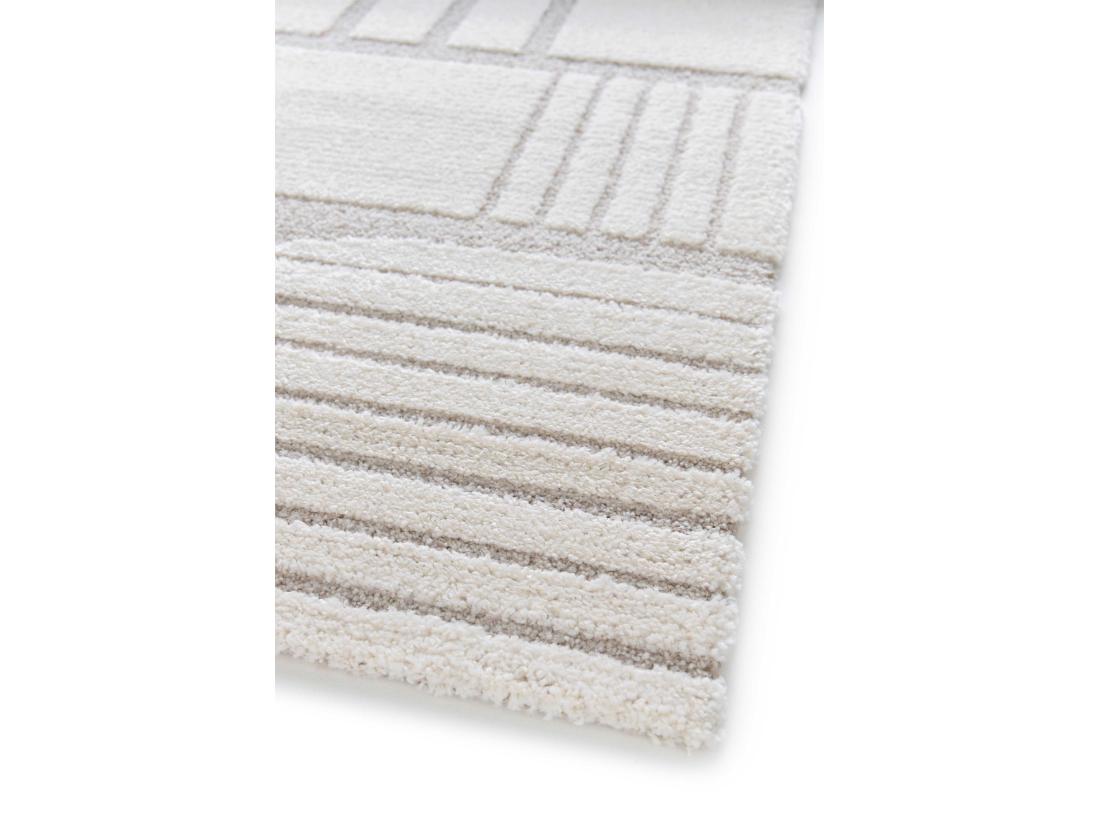 Vente Unique Tapis Intérieur - Scandinave - Blanc - 160 X 230 Cm - SNOWY