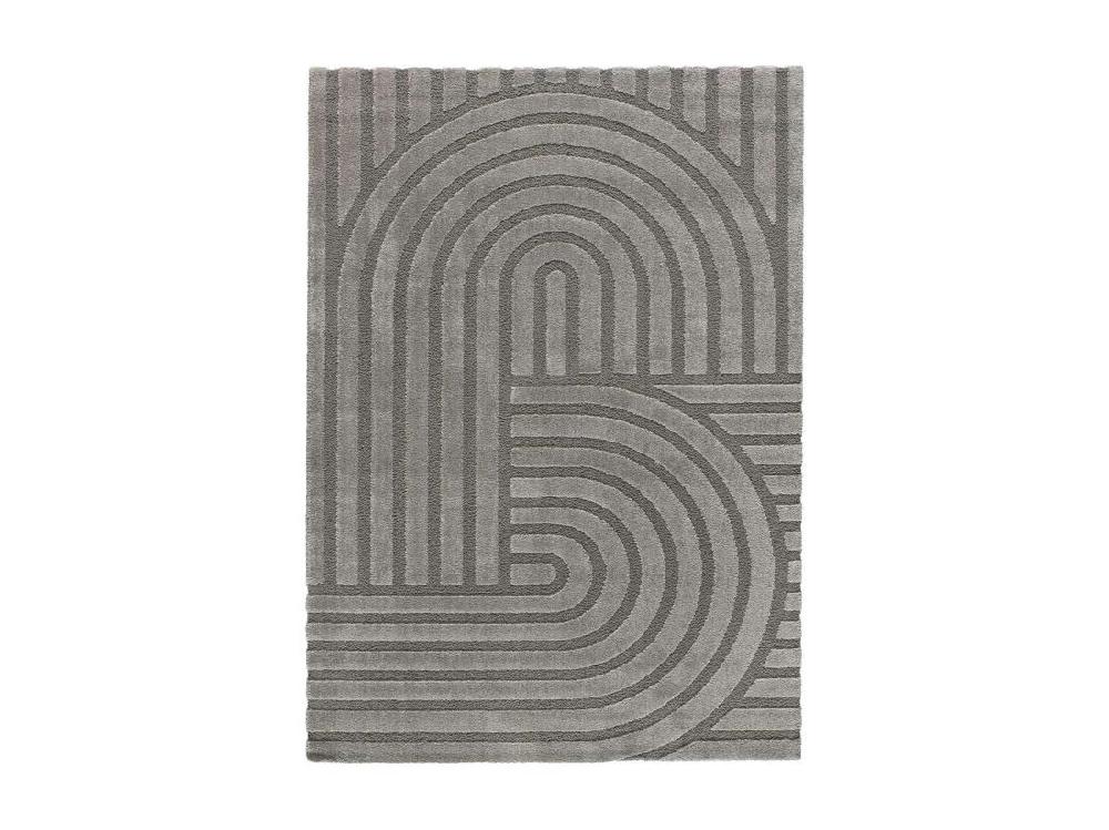 Vente Unique Tapis Intérieur - Scandinave - Gris - 160 X 230 Cm - SNOWY