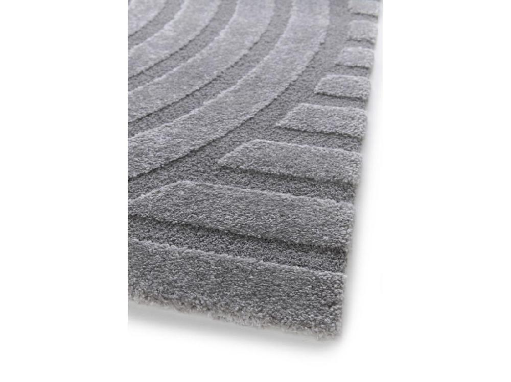 Vente Unique Tapis Intérieur - Scandinave - Gris - 160 X 230 Cm - SNOWY