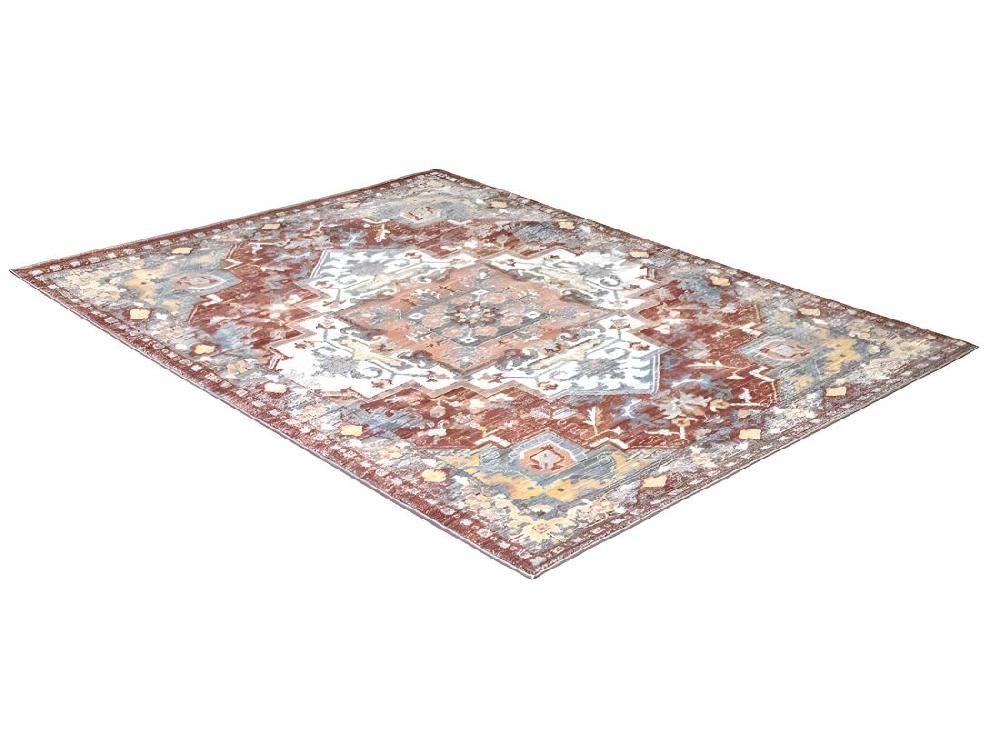 Vente Unique Tapis Oriental Vintage - 160 X 230 Cm - Rouge Et Bleu - KALYAN