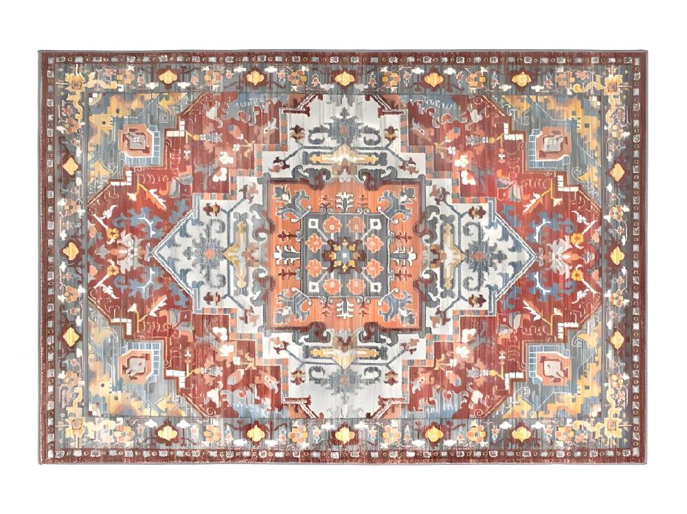 Vente Unique Tapis Oriental Vintage - 160 X 230 Cm - Rouge Et Bleu - KALYAN