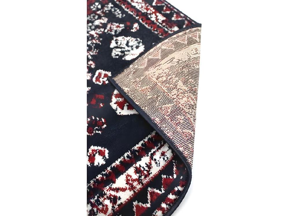 Vente Unique Tapis Oriental Vintage - 160 X 230 Cm - Rouge Et Noir - SYLHET