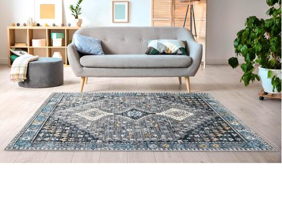 vente unique Tapis oriental vintage - 200 x 290 cm - gris - CLOSSY