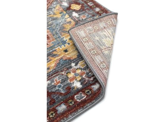 Vente Unique Tapis Oriental Vintage - 200 X 290 Cm - Rouge Et Bleu - KALYAN