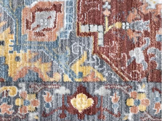 Vente Unique Tapis Oriental Vintage - 200 X 290 Cm - Rouge Et Bleu - KALYAN