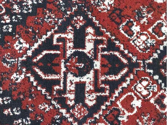 Vente Unique Tapis Oriental Vintage - 200 X 290 Cm - Rouge Et Noir - SYLHET