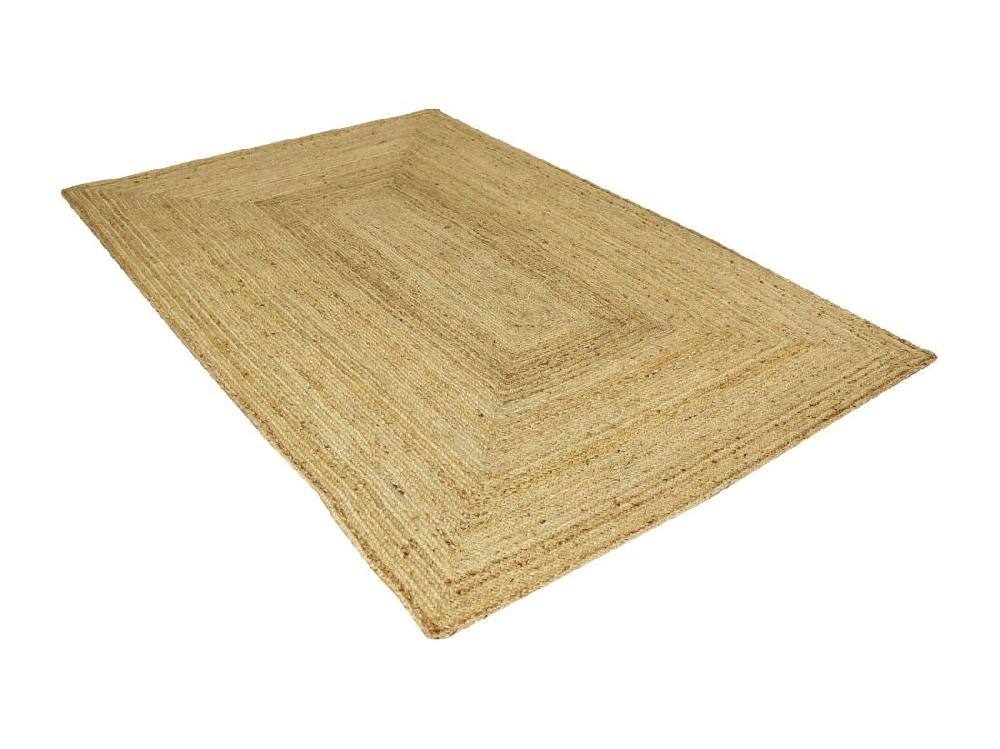 Vente Unique Tapis Rectangle 100% Jute Tressé - 200 X 290 Cm -Naturel - JAYA