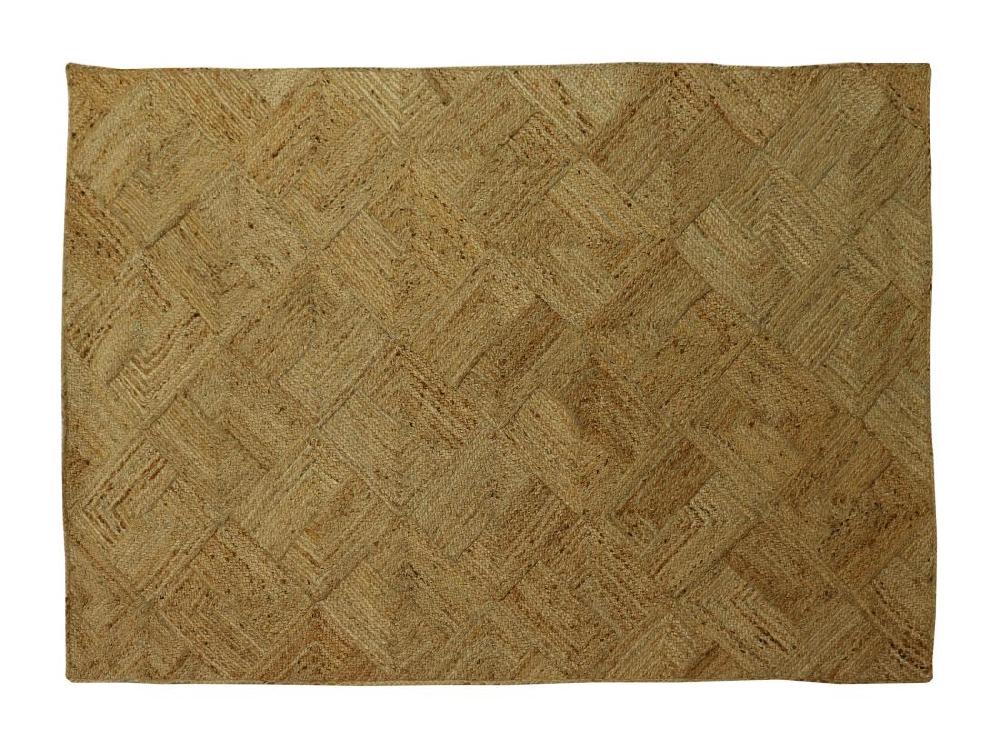 Vente Unique Tapis Rectangle 100% Jute Tressé - 200 X 290 Cm - Naturel - DAYA
