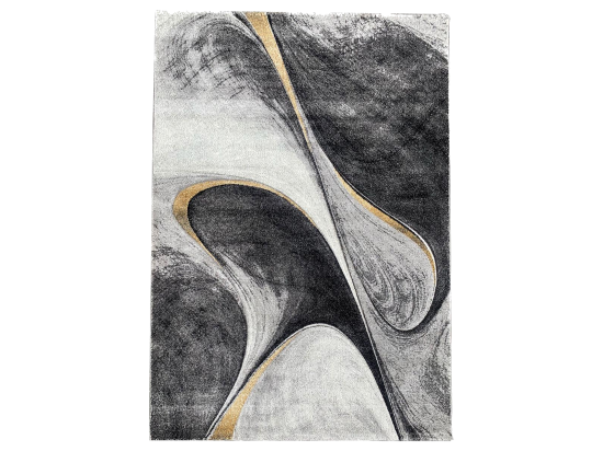 vente unique tapis salle à manger 240x340 tissé noir rectangle motif géométrique MADILA