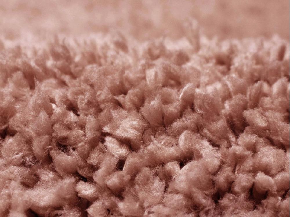 Vente Unique Tapis Shaggy à Motifs Abstraits- 160 X 230 Cm - Blanc Et Marron - RUMINIA