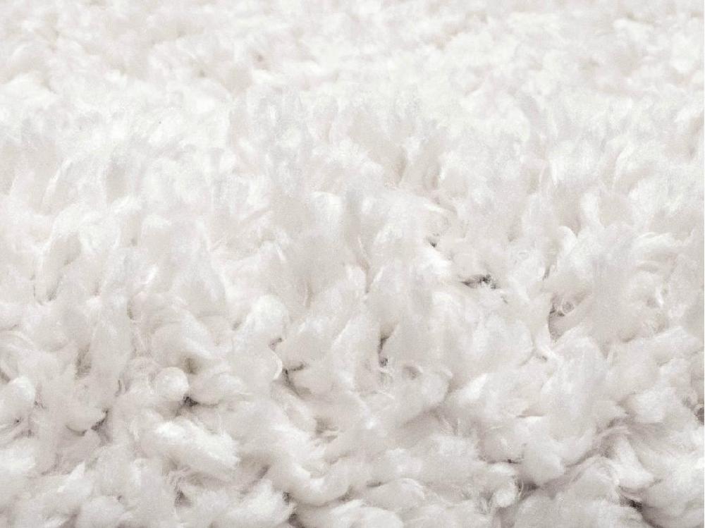 Vente Unique Tapis Shaggy à Poils Longs - 120 X 170 Cm - Blanc - MILINIO