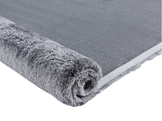 Vente Unique Tapis Shaggy à Poils Longs - 160 X 230 Cm - Argenté - GLITTER