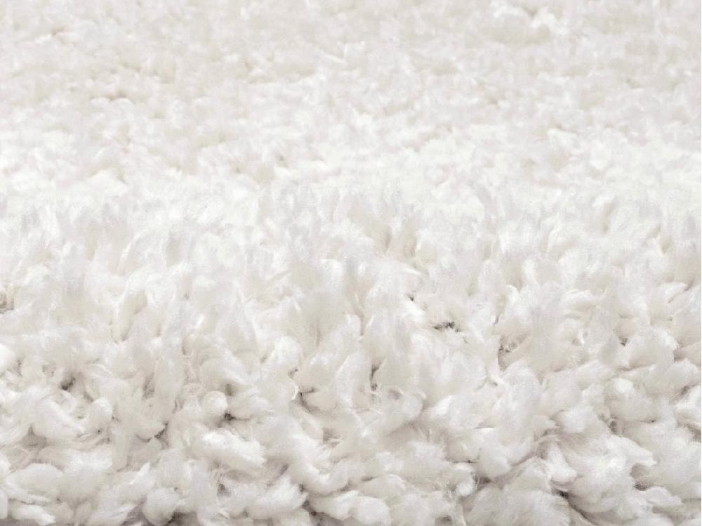 Vente Unique Tapis Shaggy à Poils Longs - 160 X 230 Cm - Blanc - MILINIO