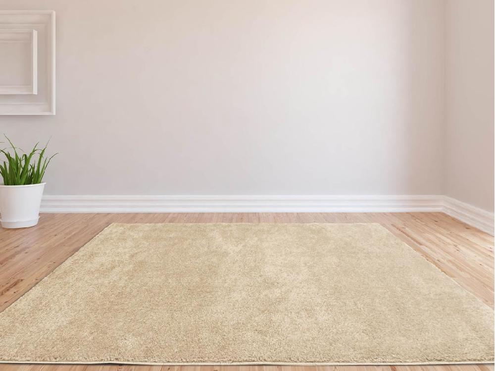 Vente Unique Tapis Shaggy à Poils Longs - 200 X 290 Cm - Beige - MILINIO
