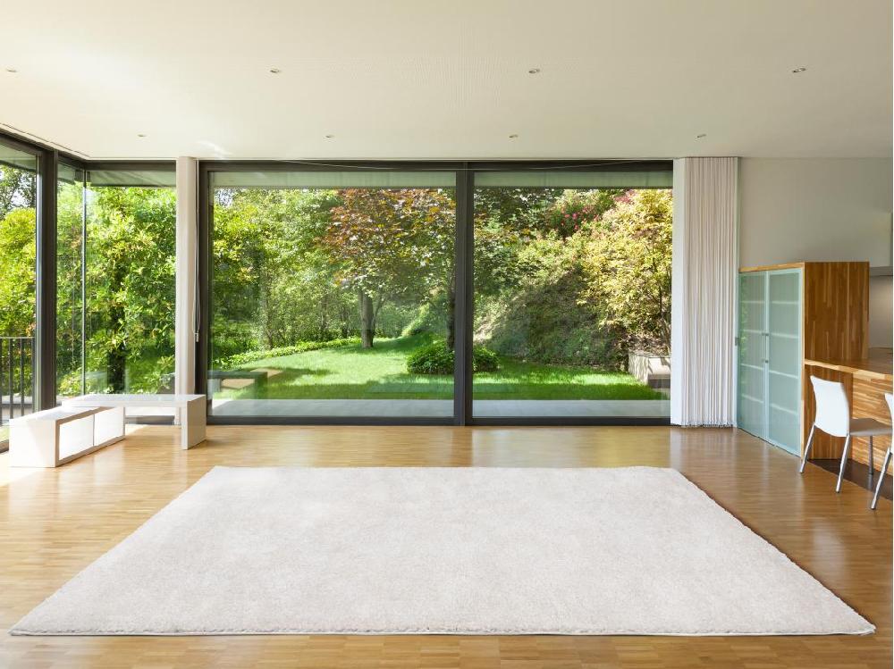 Vente Unique Tapis Shaggy à Poils Longs - 200 X 300 Cm - Blanc - MILINIO
