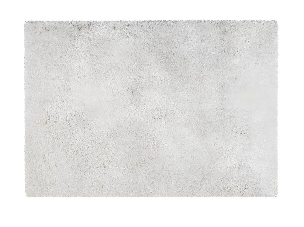 Vente Unique Tapis Shaggy à Poils Longs Microfibre - 160 X 230 Cm - Blanc Cassé - HARVEY