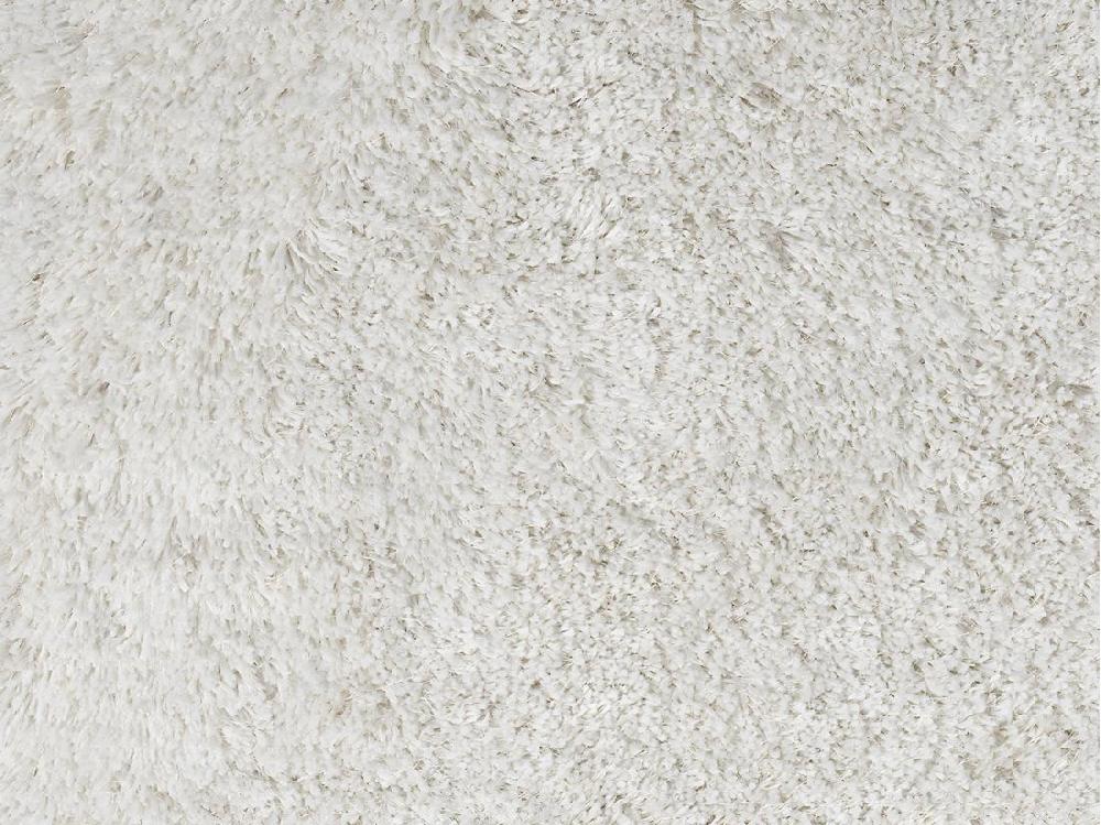 Vente Unique Tapis Shaggy à Poils Longs Microfibre - 160 X 230 Cm - Blanc Cassé - HARVEY
