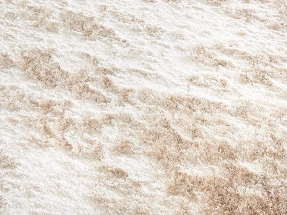 Vente Unique Tapis Shaggy à Poils Longs Ultra Doux - 200 X 290 Cm - Beige - DOLCE