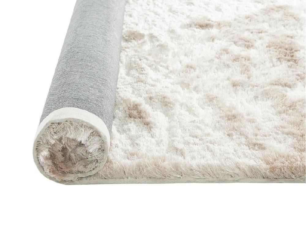 Vente Unique Tapis Shaggy à Poils Longs Ultra Doux - 200 X 290 Cm - Beige - DOLCE