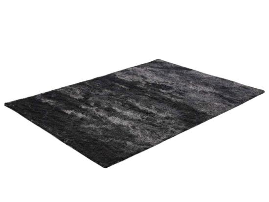 Vente Unique Tapis Shaggy à Poils Longs Ultra Doux - 200 X 290 Cm - Anthracite - DOLCE