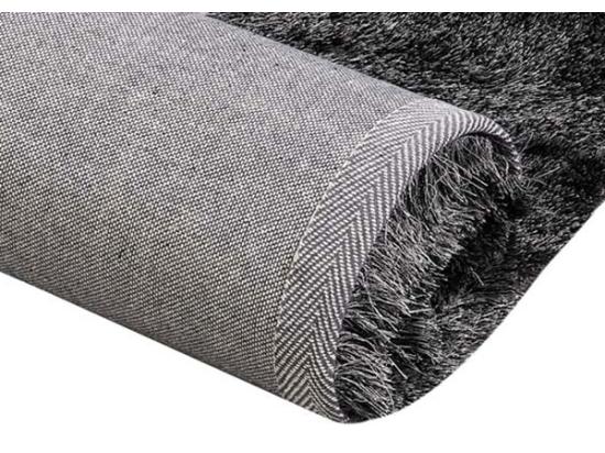 Vente Unique Tapis Shaggy à Poils Longs Ultra Doux - 200 X 290 Cm - Anthracite - DOLCE