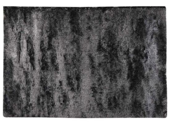 vente unique Tapis shaggy à poils longs ultra doux - 200 x 290 cm - Anthracite - DOLCE