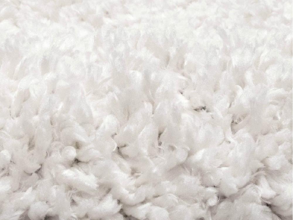 Vente Unique Tapis Shaggy Design à Motifs Abstraits - 120 X 170 Cm - Crème Et Rose - MYNIO