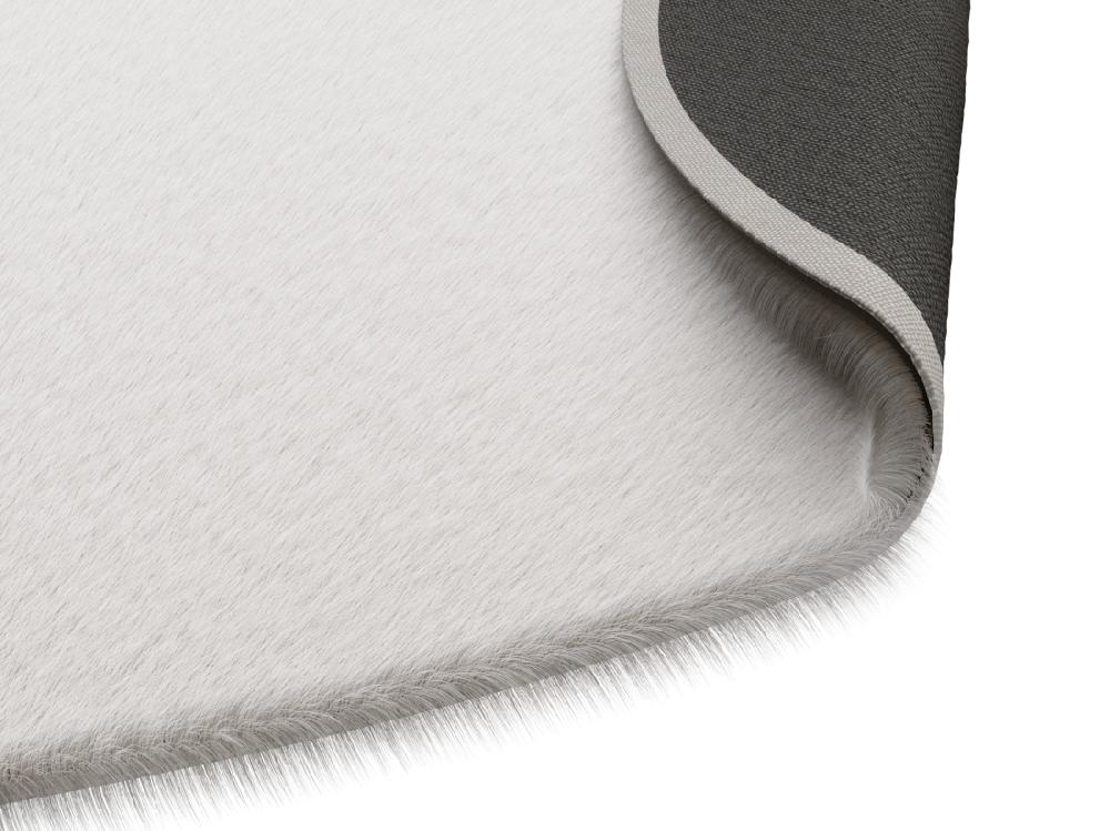 Vente Unique Tapis Shaggy Organique Effet Fourrure - 160 X 230 Cm - Beige - GIRONA