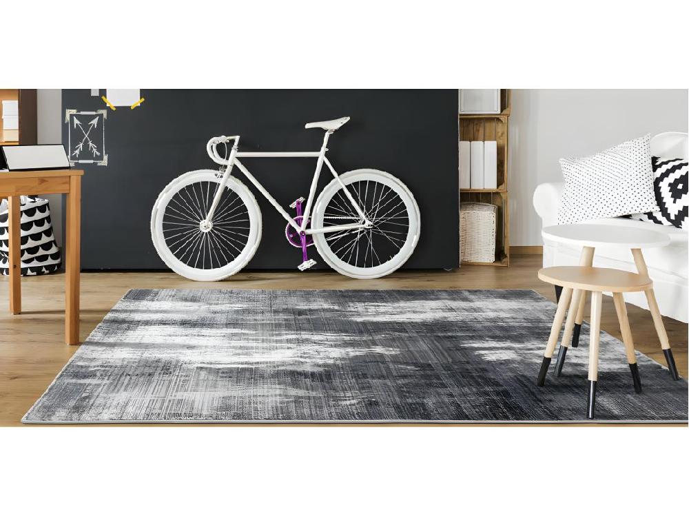 vente unique Tapis style vintage BLURRY - 160 x 230 cm - gris