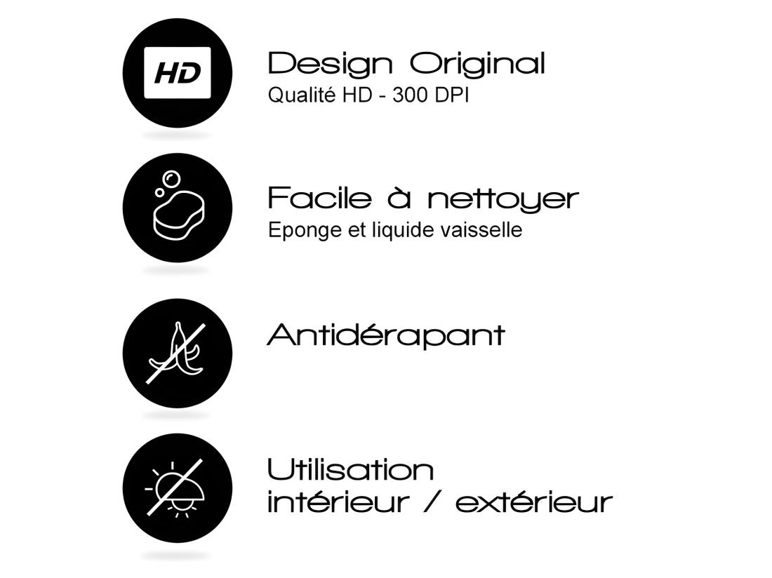 vente unique Tapis Vinyle Médium bis l 50xL200cm - BCBG - Vinyle