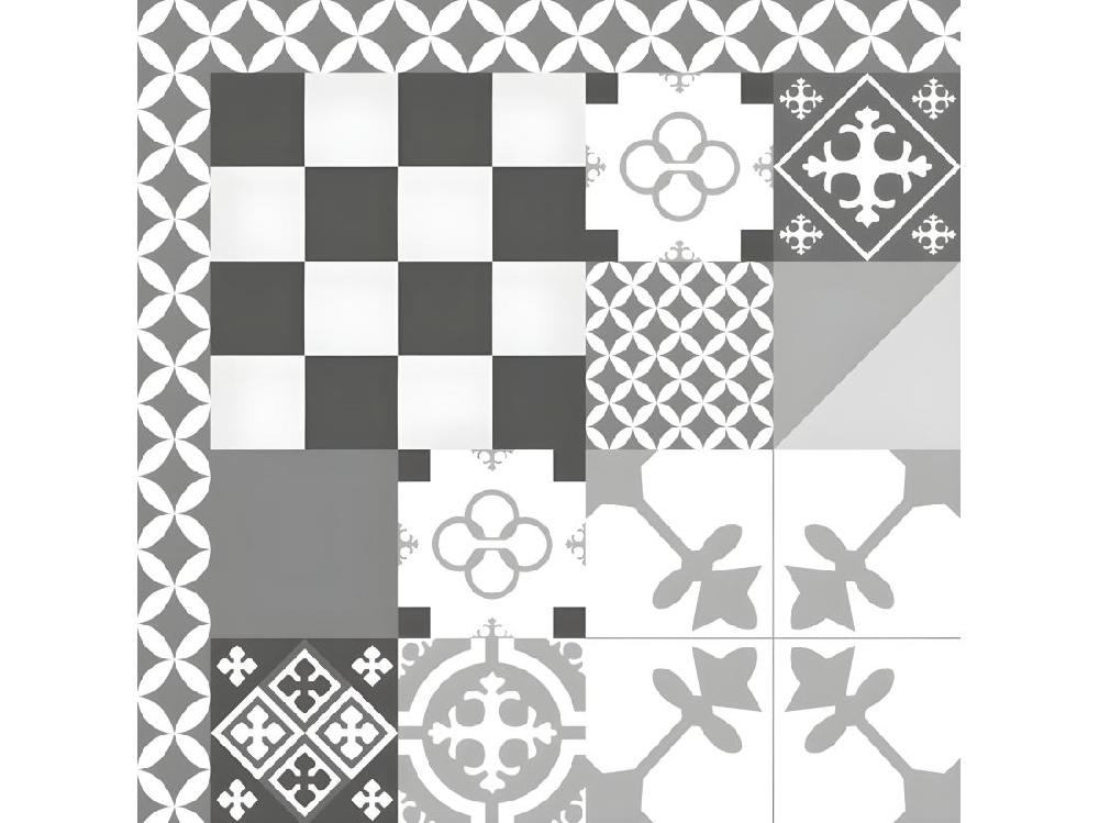 vente unique Tapis Vinyle Médium bis l 50xL200cm - Ciment Style Gris - Vinyle