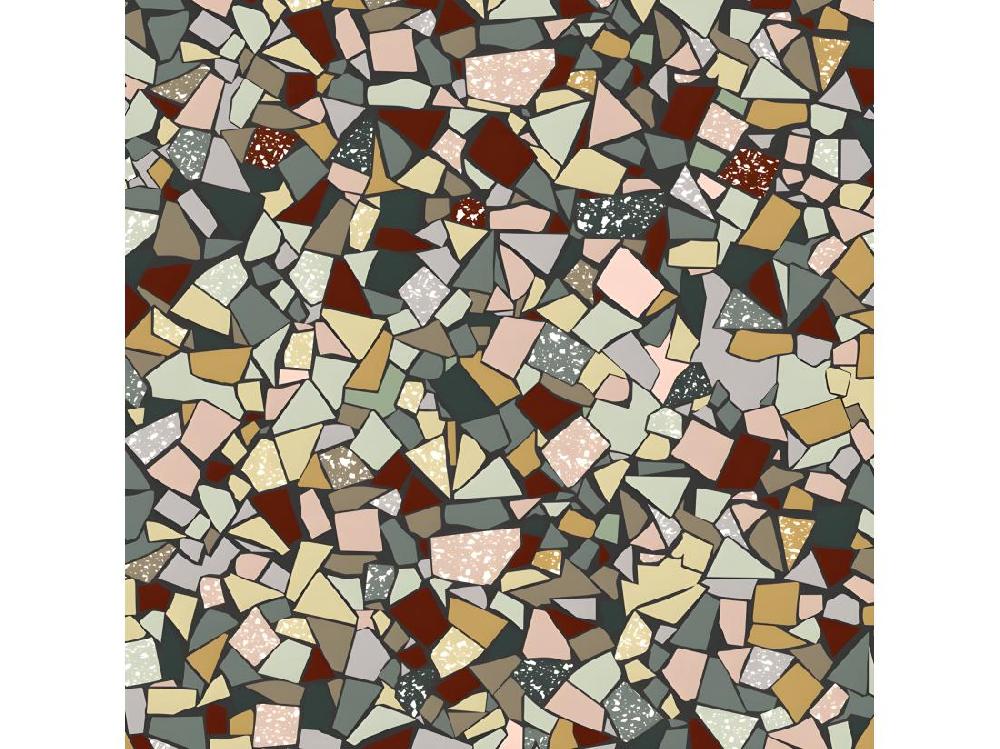 Vente Unique Tapis Vinyle Médium Bis L 50xL200cm - Fragments - Vinyle