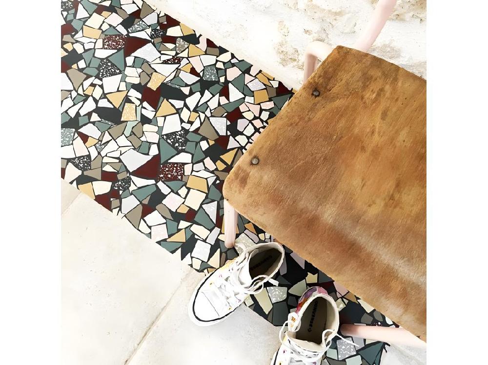 vente unique Tapis Vinyle Médium bis l 50xL200cm - Fragments - Vinyle
