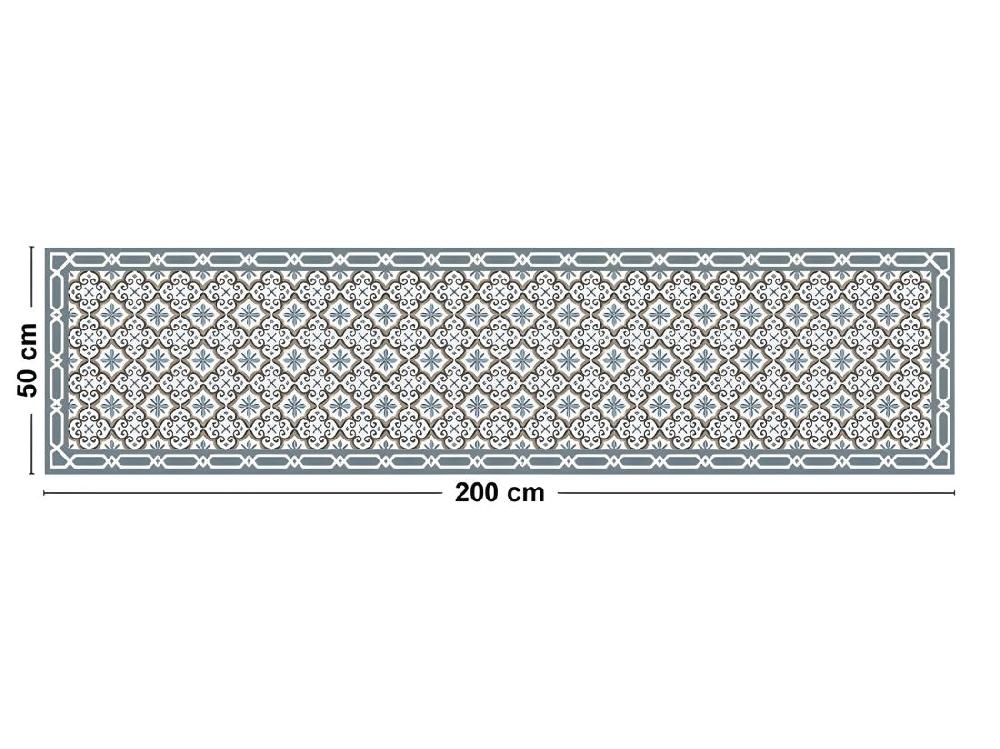 Vente Unique Tapis Vinyle Médium Bis L 50xL200cm - Yazir Dulce - Vinyle