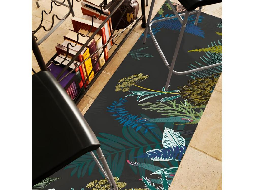 Vente Unique Tapis Vinyle Médium L 50xL120cm - Jungle Douanier Rousseau - Vinyle