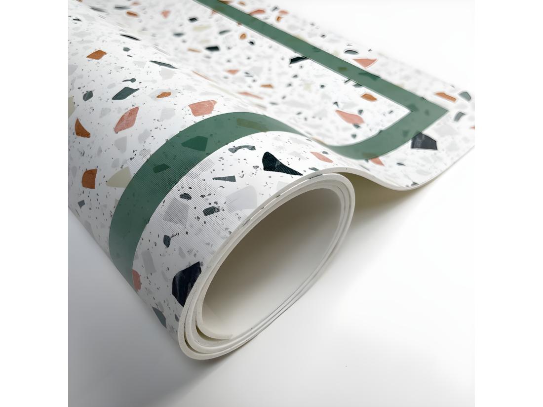 vente unique Tapis Vinyle Médium l 50xL120cm - Terrazzo Dolce - Vinyle