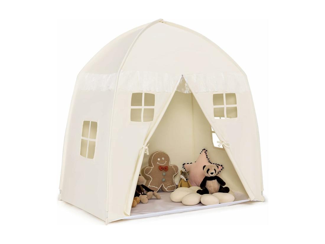 Vente Unique Tente De Jeu Pour Enfants Grande Maison De Jeu Pour Intérieur Et Extérieur Pour Enfants 3 Ans +